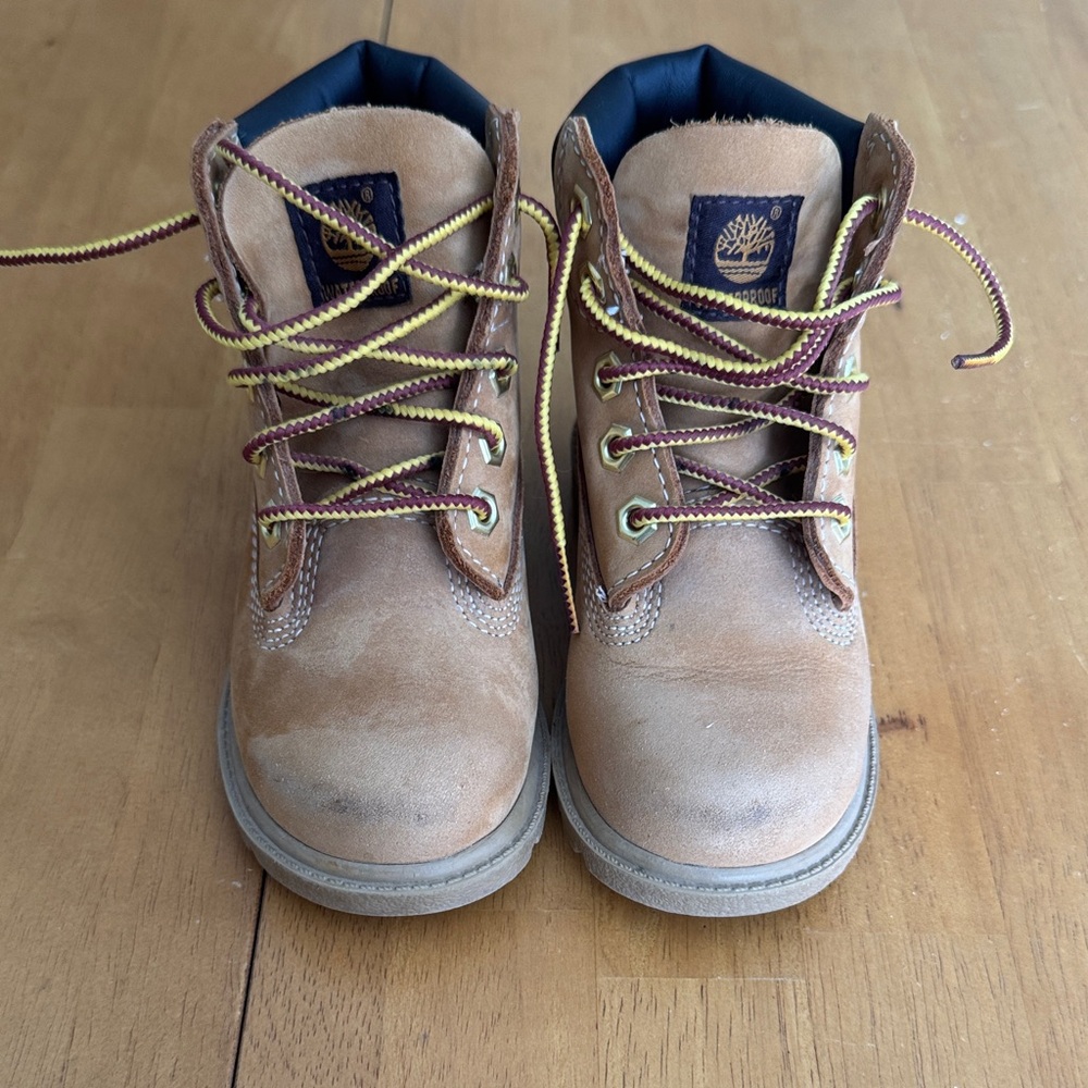 Timberland Kids Tan Leather Boots